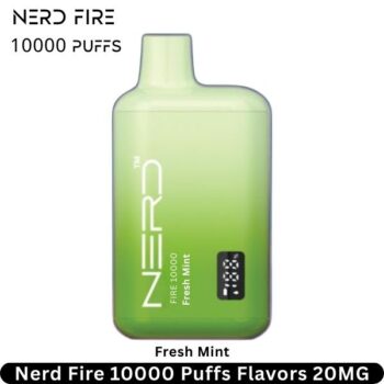 Nerd Fire 10000 Puffs Fresh Mint Flavors 20MG