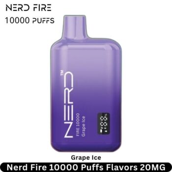 Nerd Fire 10000 Puffs Grape Ice Flavors 20MG
