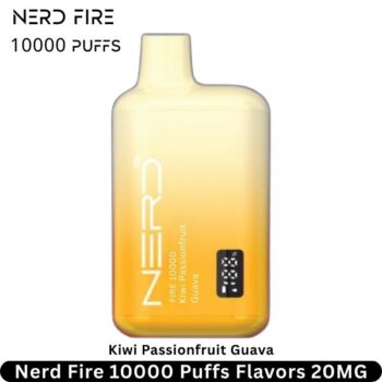 Nerd Fire 10000 Puffs Kiwi Passionfruit Guava Flavors 20MG