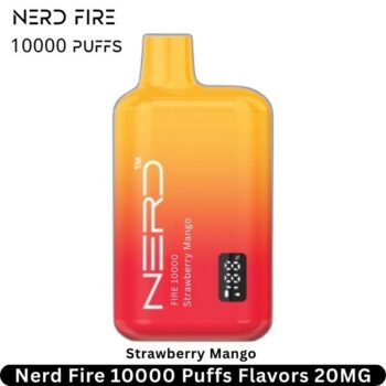 Nerd Fire 10000 Puffs Strawberry Mango Flavors 20MG