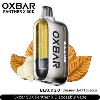 Oxbar 50K Panther X Black 2.0 Disposable Vape