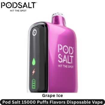 Pod Salt 15000 Puffs Flavors Grape Ice Disposable Vape