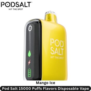 Pod Salt 15000 Puffs Flavors Mango Ice Disposable Vape