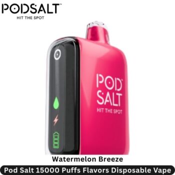 Pod Salt 15000 Puffs Flavors Watermelon Breeze Disposable Vape
