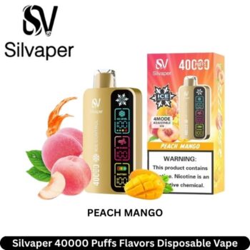 Silvaper 40000 Puffs Peach Mango Flavors Disposable Vape