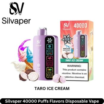 Silvaper 40000 Puffs Taro Ice Cream Flavors Disposable Vape