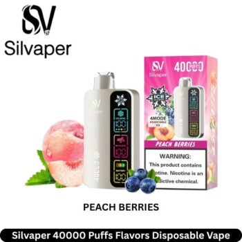 Silvaper Disposable Vape Peach Berries 40000 puffs flavors