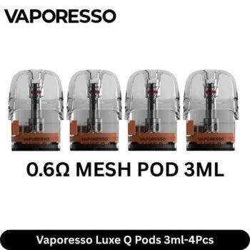 Vaporesso Luxe Q 0.6Ω MESH POD 3ml-4Pcs