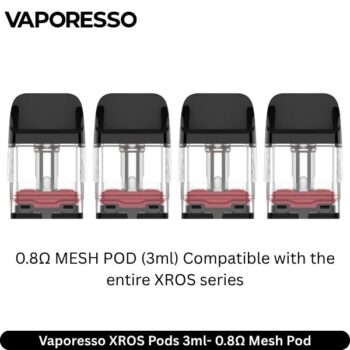 Vaporesso XROS Pods 3ml- 0.8Ω Mesh Pod - 4Pcs
