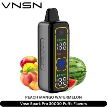 Vnsn Spark Pro 30000 Puffs Peach Mango Watermelon Flavors