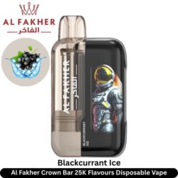 Al Fakher Crown Bar 25K Blackcurrant Ice Flavours Disposable