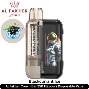 Al Fakher Crown Bar 25K Blackcurrant Ice Flavours Disposable