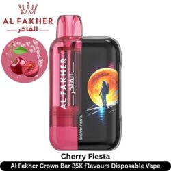 Al Fakher Crown Bar 25K Cherry Fiesta Flavours Disposable