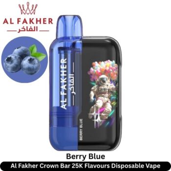 Al Fakher Crown Bar 25K Flavours Berry Blue Disposable