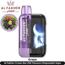 Al Fakher Crown Bar 25K Flavours Grape Disposable