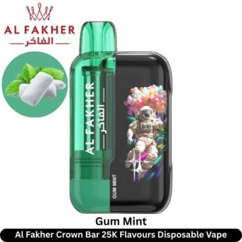 Al Fakher Crown Bar 25K Gum Mint Flavours Disposable