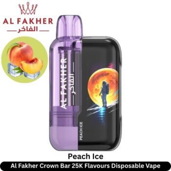 Al Fakher Crown Bar 25K Peach Ice Flavours Disposable Vape