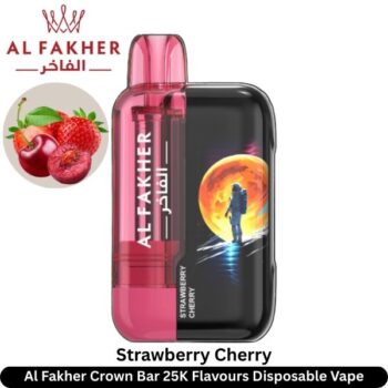 Al Fakher Crown Bar 25K Strawberry Cherry Flavours Disposable