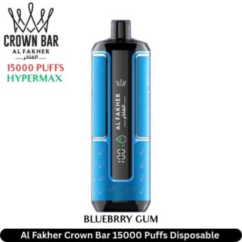 Al Fakher Crown Bar Blueberry Gum 15000 Puffs