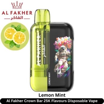 Al Fakher Crown Bar Lemon Mint 25K Flavours Disposable