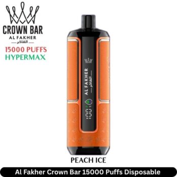 Al Fakher Crown Bar Peach Ice 15000 Puffs