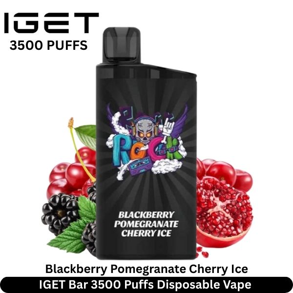 IGET Bar 3500 Puffs Disposable Vape 3 IGET Bar 3500 Puffs Blackberry Pomegranate Cherry Ice Disposable Vape