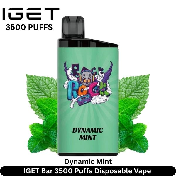 IGET Bar 3500 Puffs Disposable Vape 4 IGET Bar 3500 Puffs Dynamic Mint Disposable Vape