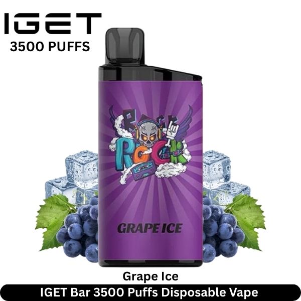 IGET Bar 3500 Puffs Disposable Vape 6 IGET Bar 3500 Puffs Grape Ice Disposable Vape