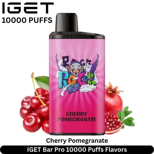 IGET Bar Pro 10000 Puffs Cherry Pomegranate Flavors
