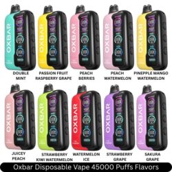 Oxbar Disposable Vape 45000 Puffs Flavors