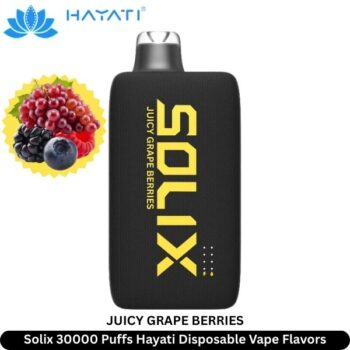 Solix 30000 Puffs Hayati Disposable Vape Juicy Grape Berries