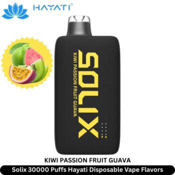 Solix 30000 Puffs Hayati Disposable Vape Kiw Passion Fruit Guava