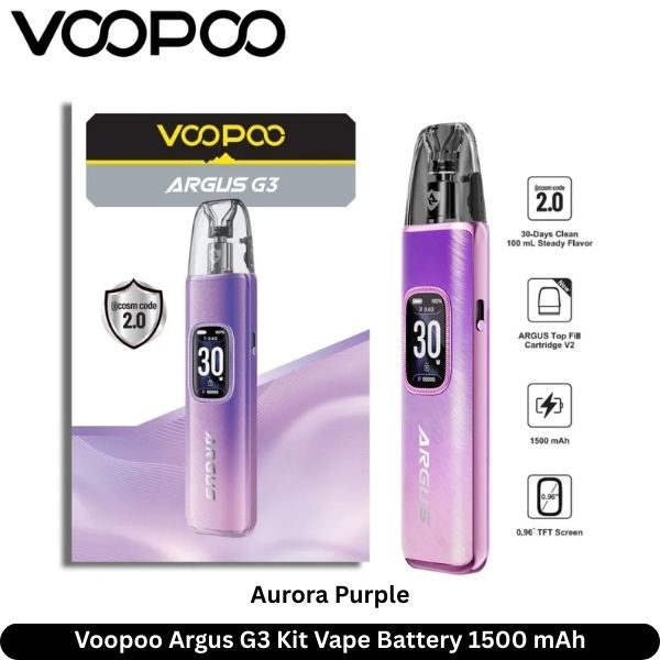 Voopoo Argus G3 Kit Vape Aurora Purple In Dubai