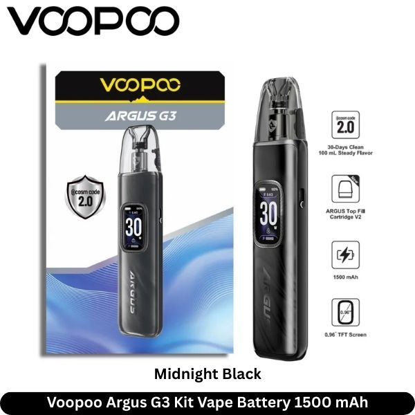Voopoo Argus G3 Kit Vape Midnight Black In Dubai