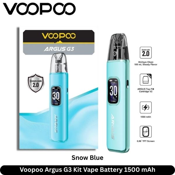 Voopoo Argus G3 Kit Vape Snow Blue In Dubai