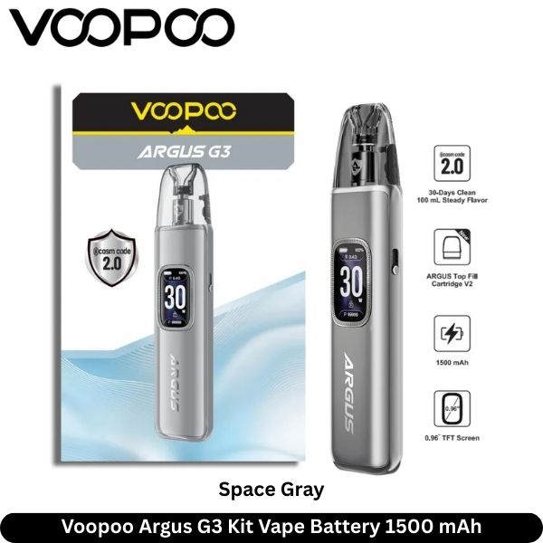 Voopoo Argus G3 Kit Vape Space Gray In Dubai