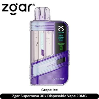 Zgar Supernova 30k Disposable Vape Grape Ice 20MG