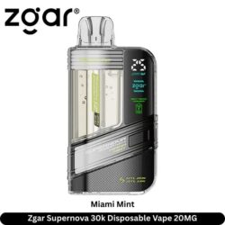 Zgar Supernova 30k Disposable Vape Miami Mint 20MG