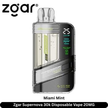 Zgar Supernova 30k Disposable Vape Miami Mint 20MG