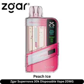 Zgar Supernova 30k Disposable Vape Peach Ice 20MG