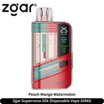 Zgar Supernova 30k Disposable Vape Peach Mango Watermelon 20MG