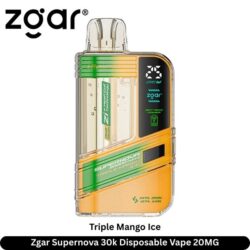 Zgar Supernova 30k Disposable Vape Triple Mango Ice 20MG