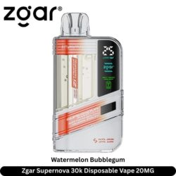Zgar Supernova 30k Disposable Vape Watermelon Bubblegum 20MG