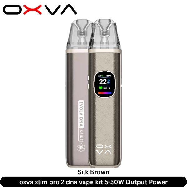 Oxva Xlim Pro 2 Dna Vape Kit 5-30W Output Power Silk Brown