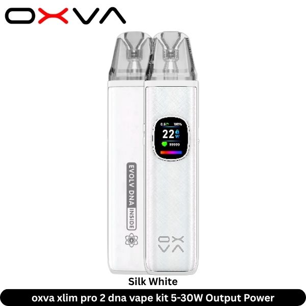 Oxva Xlim Pro 2 Dna Vape Kit 5-30W Output Power Silk White Color