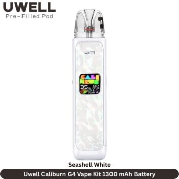 Uwell Caliburn G4 Vape Kit Seashell White