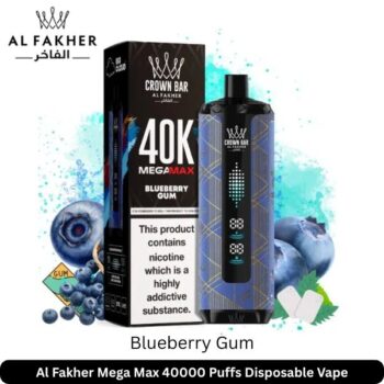 Al Fakher Mega Max 40000 Puffs Blueberry Gum