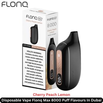Flonq Max 8000 Puff Flavours Cherry Peach Lemon In Dubai