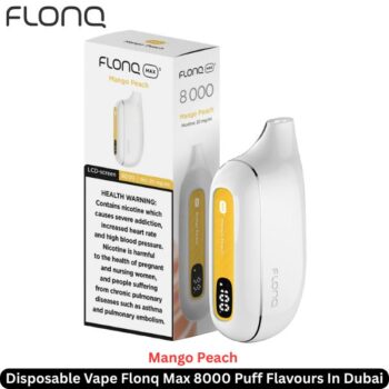 Flonq Max 8000 Puff Flavours Mango Peach In Dubai