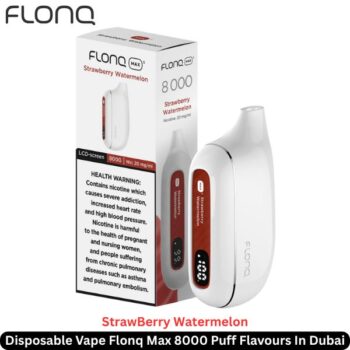 Flonq Max 8000 Puff Flavours StrawBerry Watermelon In Dubai